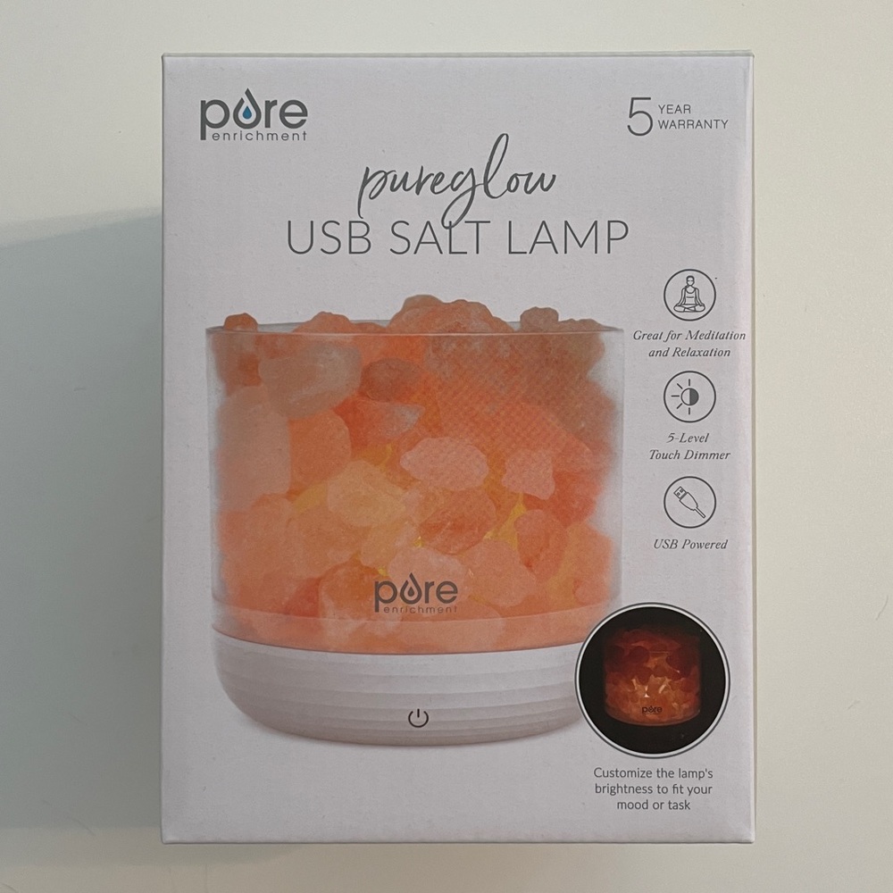 USB powered salt lamp